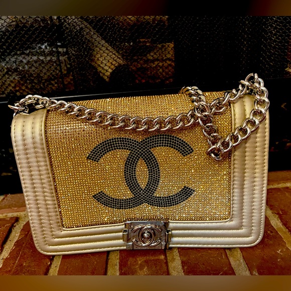 Shoulder bag,Chanel , Silver and gold color
